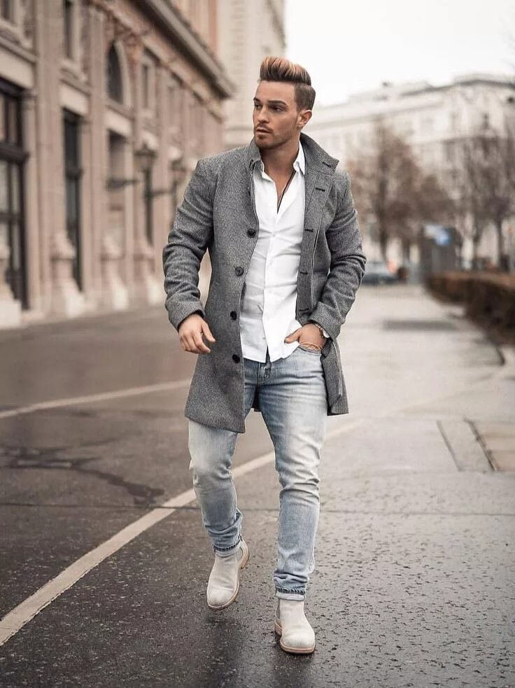 Кэжуал стиль мужской Pin on upcoming and running trend for Denim Stylish winter outfits, Mens casual 