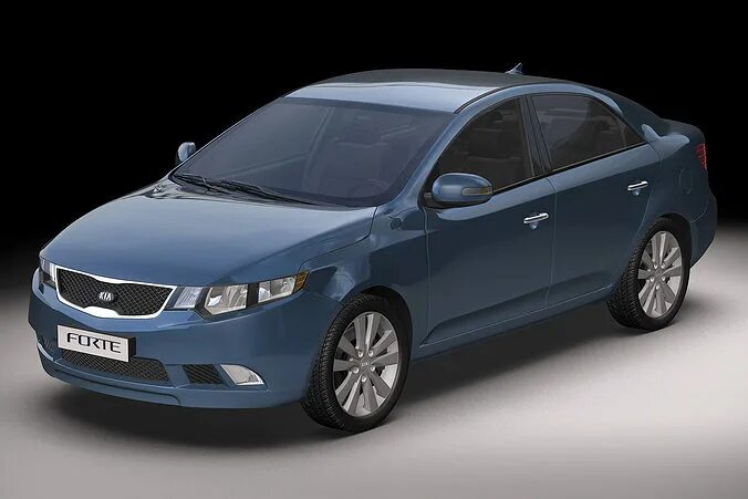 Киа 2010 фото Kia Forte 2010 3D model CGTrader