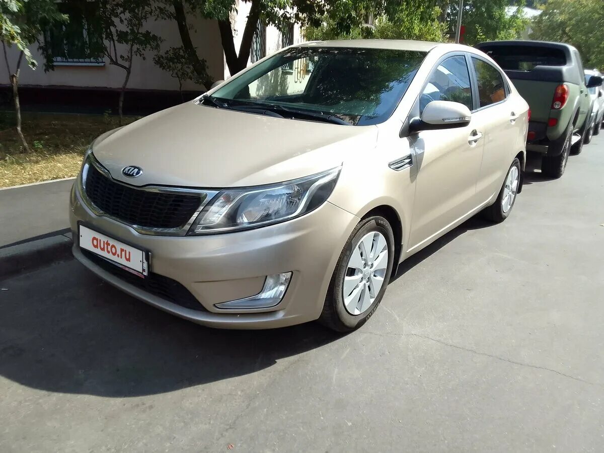 Киа 2014 года фото Купить б/у Kia Rio III 6-speed 1.6 AT (123 л.с.) бензин автомат в Москве: бежевы