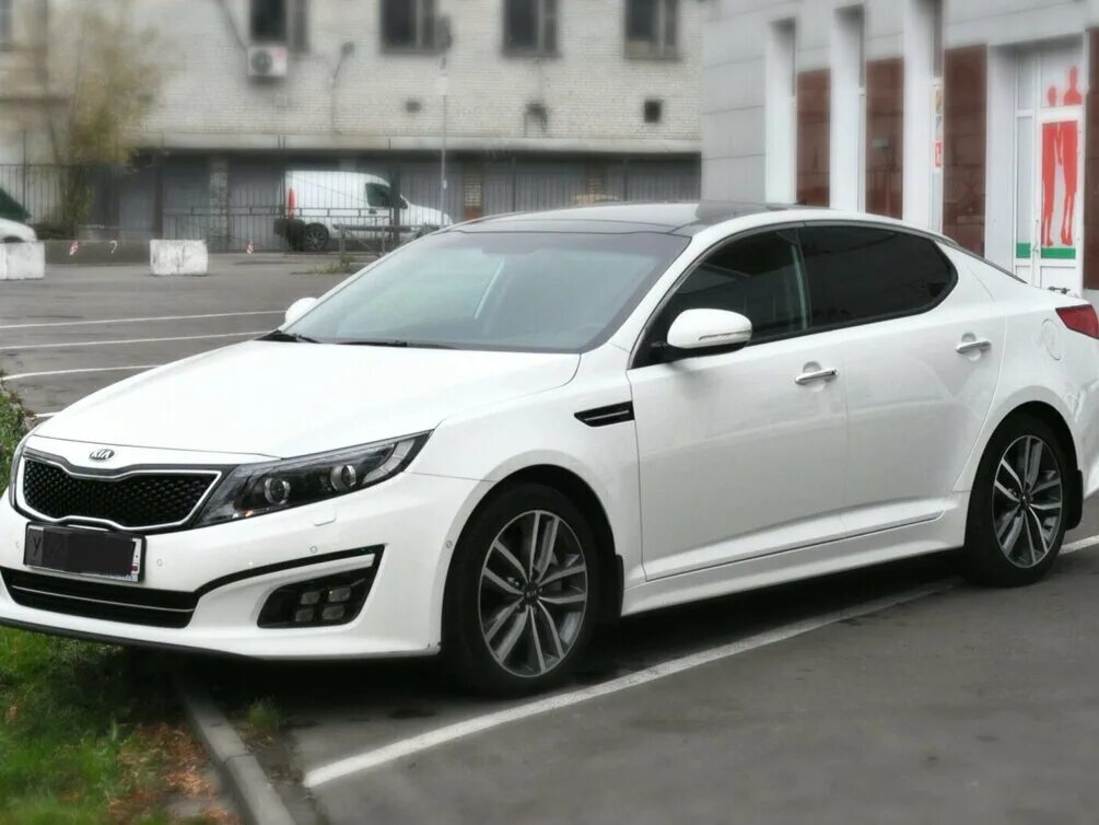 Киа белого цвета фото Купить б/у Kia Optima III Рестайлинг 2.4 AT (180 л.с.) бензин автомат в Москве: 