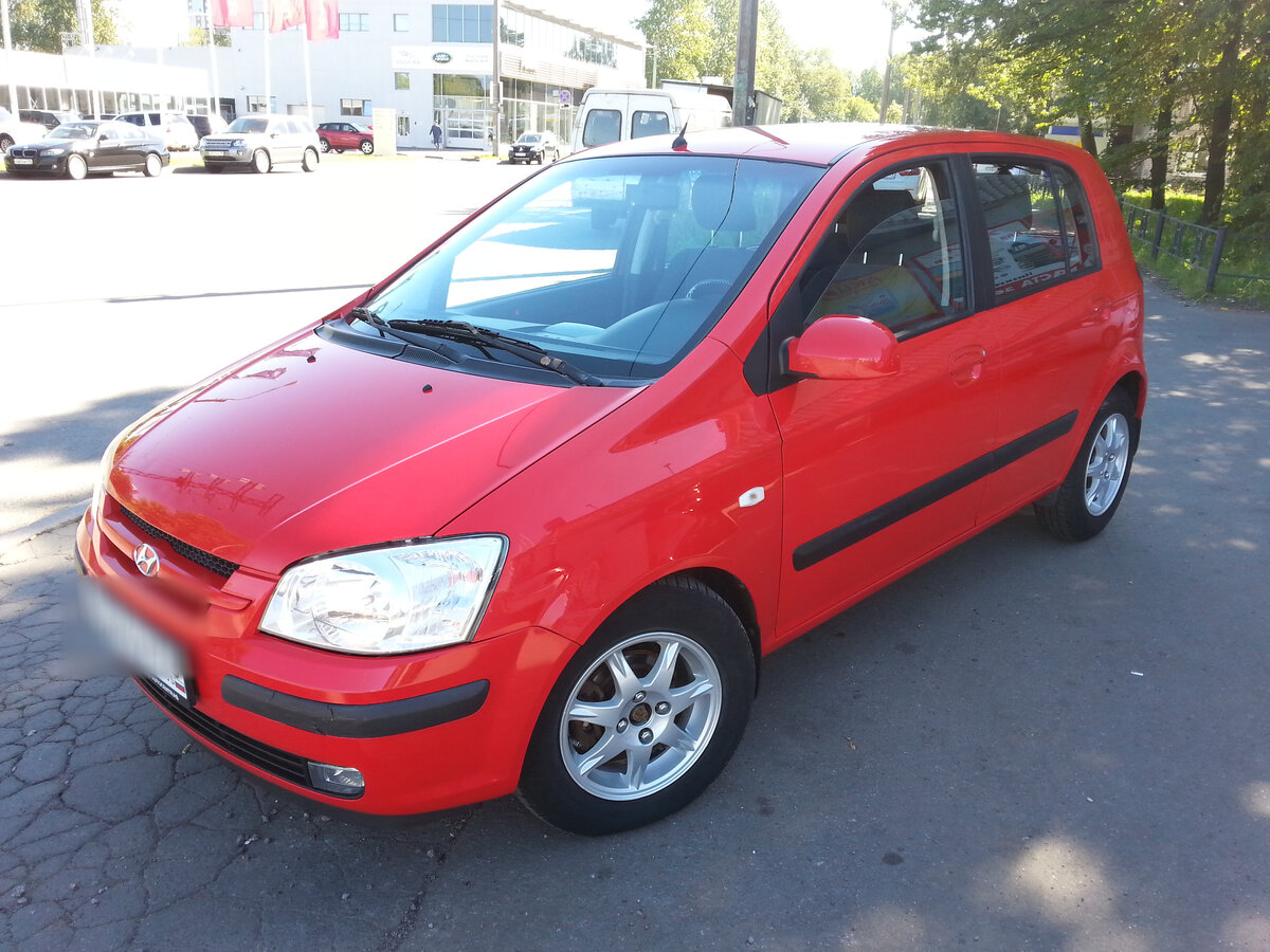 Киа гетц фото Купить б/у Hyundai Getz I 1.3 AT (82 л.с.) бензин автомат в Кронштадте: красный 