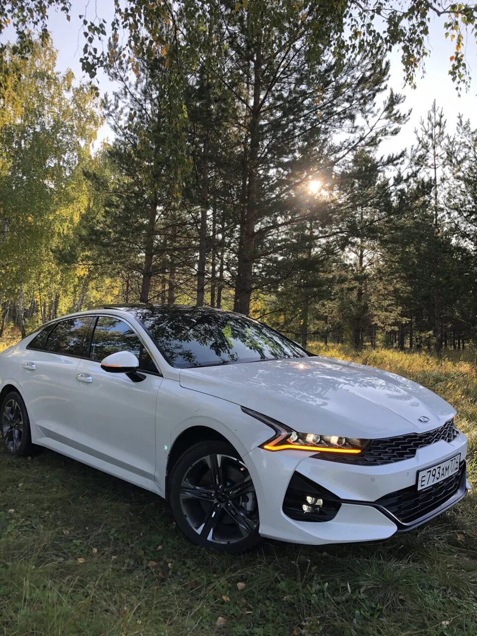 Киа gt line фото Осень у нас, с утра на пробежке - KIA K5 (3G), 2,5 л, 2020 года покатушки DRIVE2