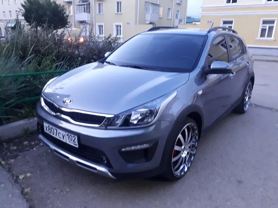 Киа х лайн тюнинг R20 и немного об акустике - KIA Rio X-Line, 1,6 л, 2019 года колёсные диски DRIV