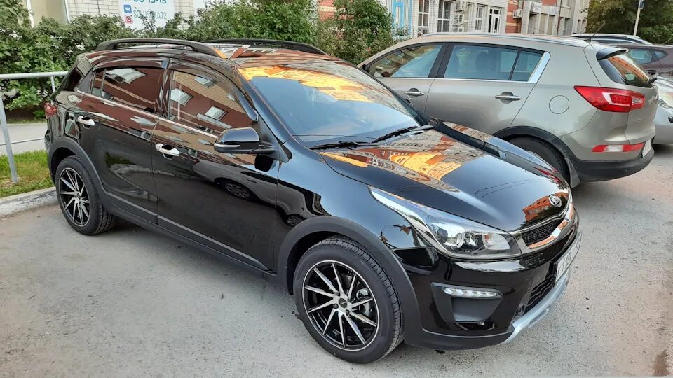 Киа х лайн тюнинг Поведение автомобиля c R17 215/50 на трассе. - KIA Rio X-Line, 1,6 л, 2019 года 