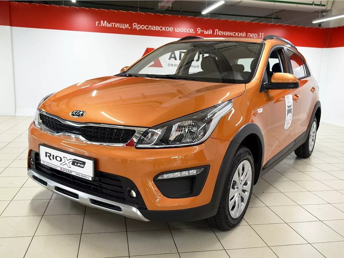 Киа х рей фото цены Купить новый Kia Rio IV X-Line 1.6 AT (123 л.с.) бензин автомат в Москве: оранже