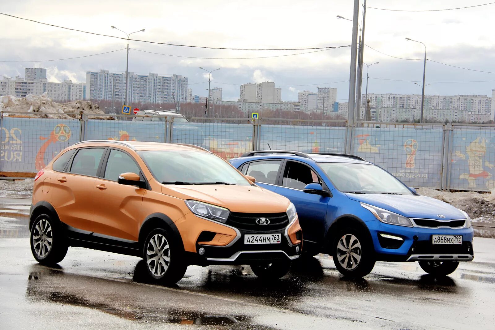 Киа х рей фото цены Lada XRAY Cross и Kia Rio X-Line: смотрим на просвет