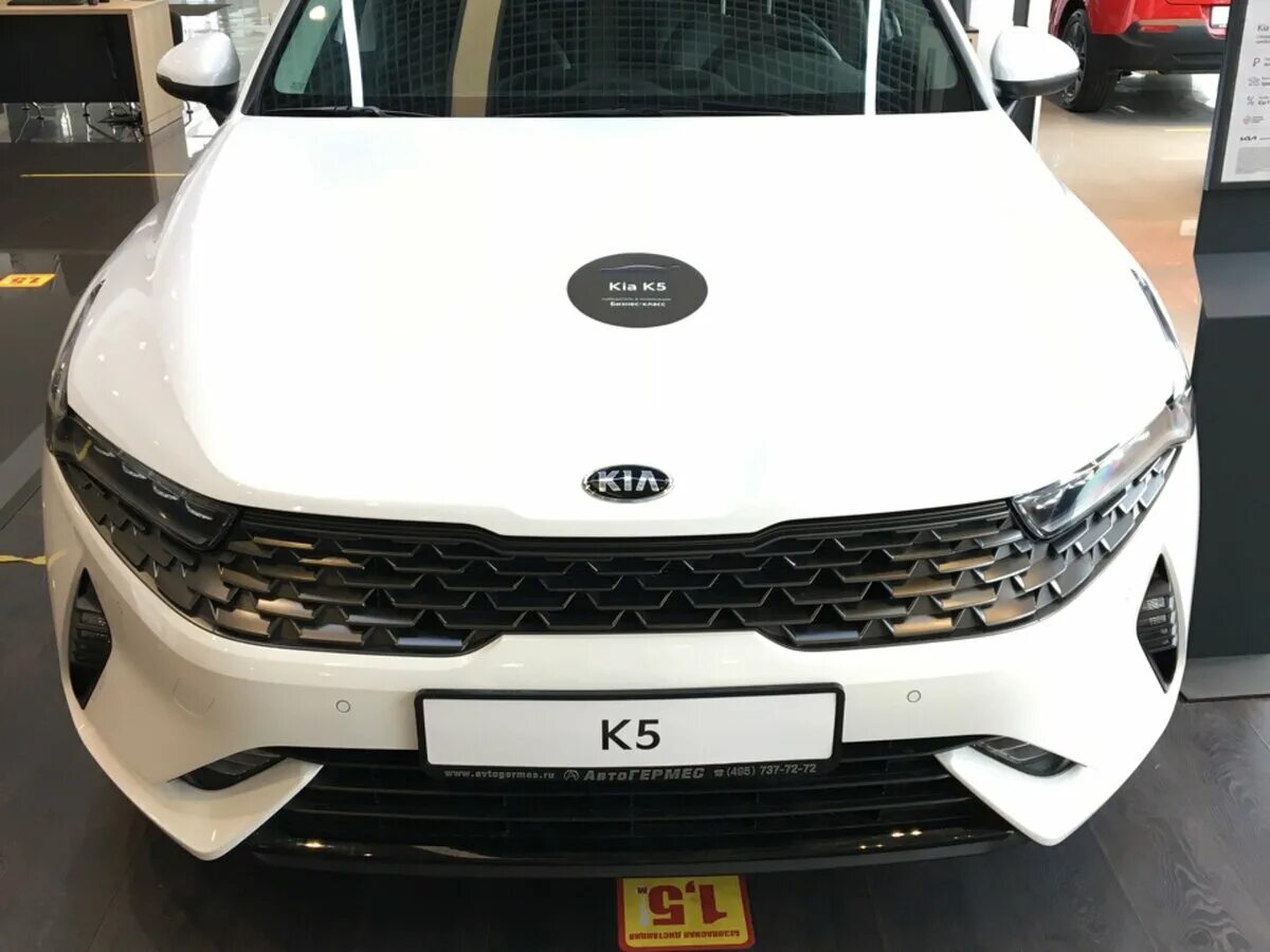 Киа к 5 2022 фото Купить новый Kia K5 III 2.0 AT (150 л.с.) бензин автомат в Москве: белый Киа к5 