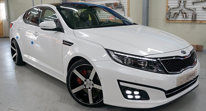 Киа к7 тюнинг разновидность внешнего вида оптимы на разных катках) - KIA Optima (3G), 2,4 л, 2