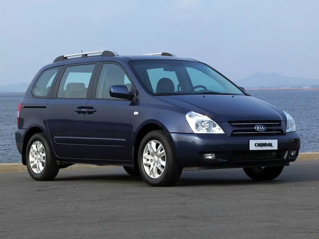 Киа караван фото Kia Carnival 2005, 2006, 2007, 2008, 2009, минивэн, 2 поколение, VQ технические 