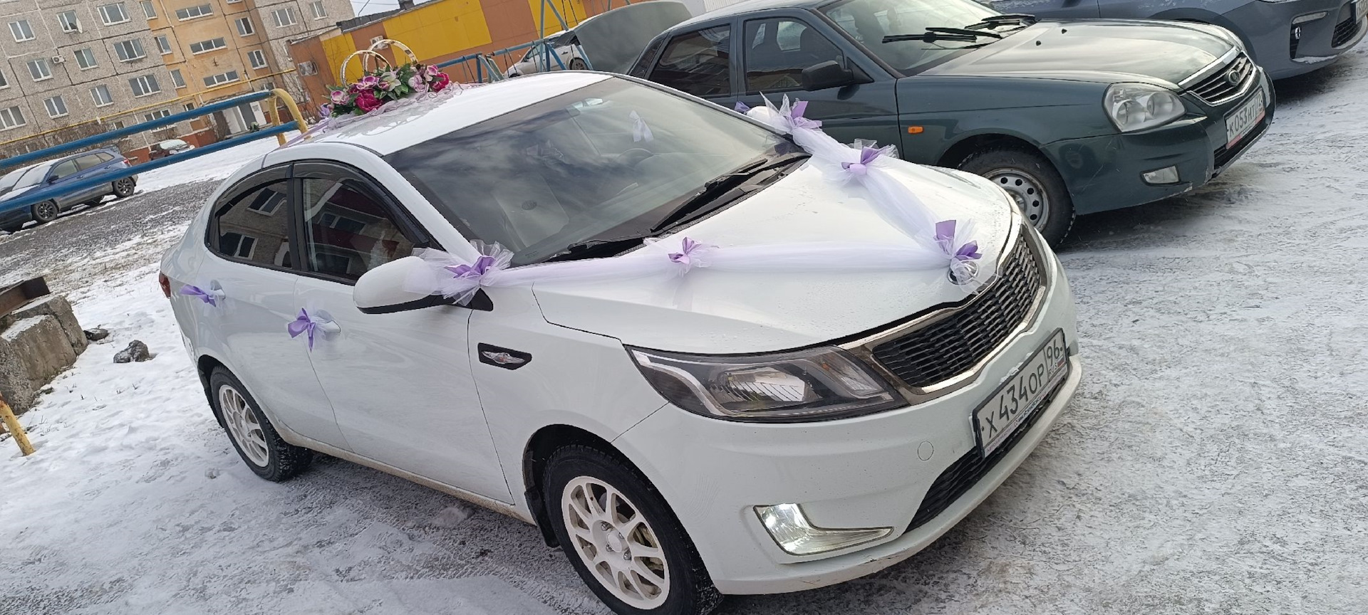 Киа карета фото Снова свадебная карета - KIA Rio (3G), 1,4 л, 2012 года просто так DRIVE2