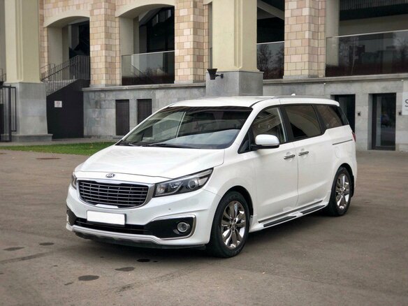 Киа карнивал 3 поколения фото Купить б/у Kia Carnival III 2.2d AT (202 л.с.) дизель автомат в Москве: белый Ки