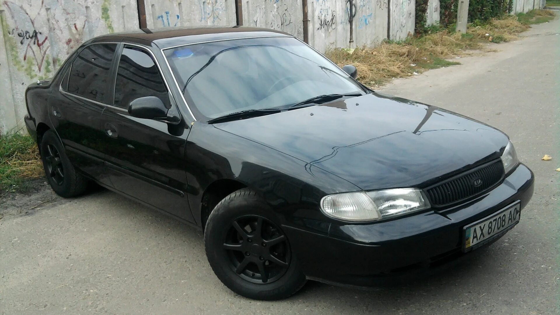 Киа кларус тюнинг KIA Clarus 2.0 бензиновый 1998 Black КИюхА 2.0 на DRIVE2