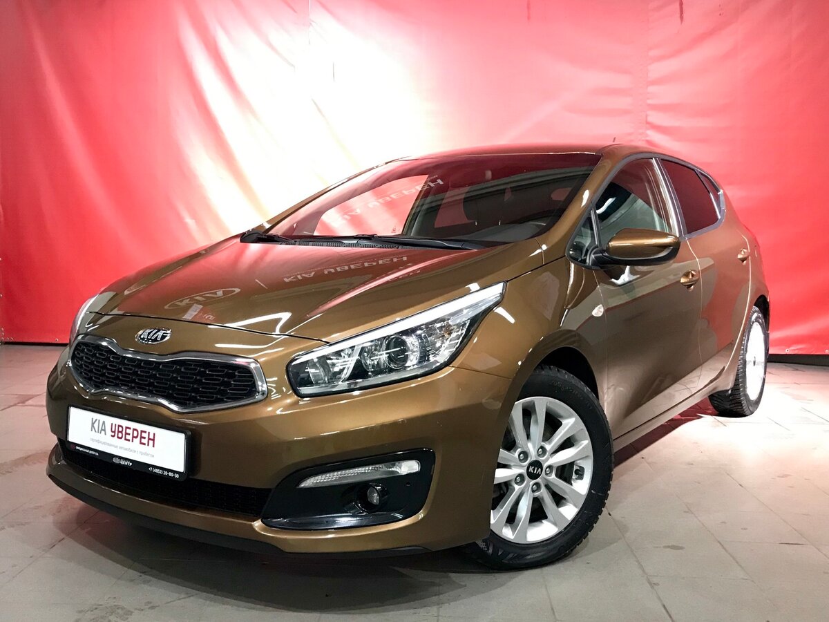 Киа коричневая фото Купить б/у Kia Ceed II Рестайлинг 1.6 AT (130 л.с.) бензин автомат в Ярославле: 