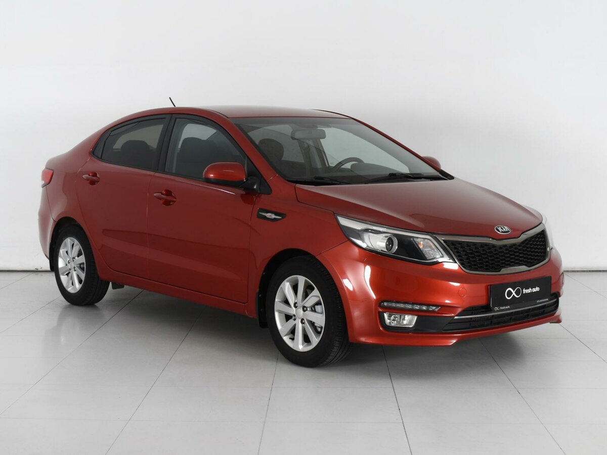 Киа красная фото Купить б/у Kia Rio III Рестайлинг 1.6 AT (123 л.с.) бензин автомат в Ростове-на-