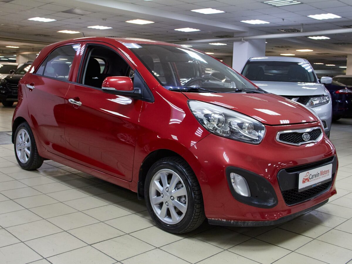 Киа красная фото Купить б/у Kia Picanto II 1.3 AT (85 л.с.) бензин автомат в Москве: красный Киа 