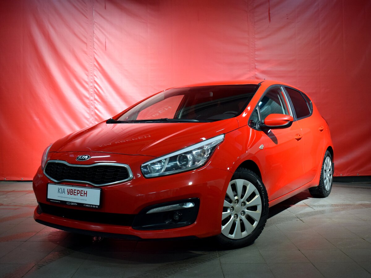 Киа красная фото Купить б/у Kia Ceed II Рестайлинг 1.6 MT (130 л.с.) бензин механика в Ярославле: