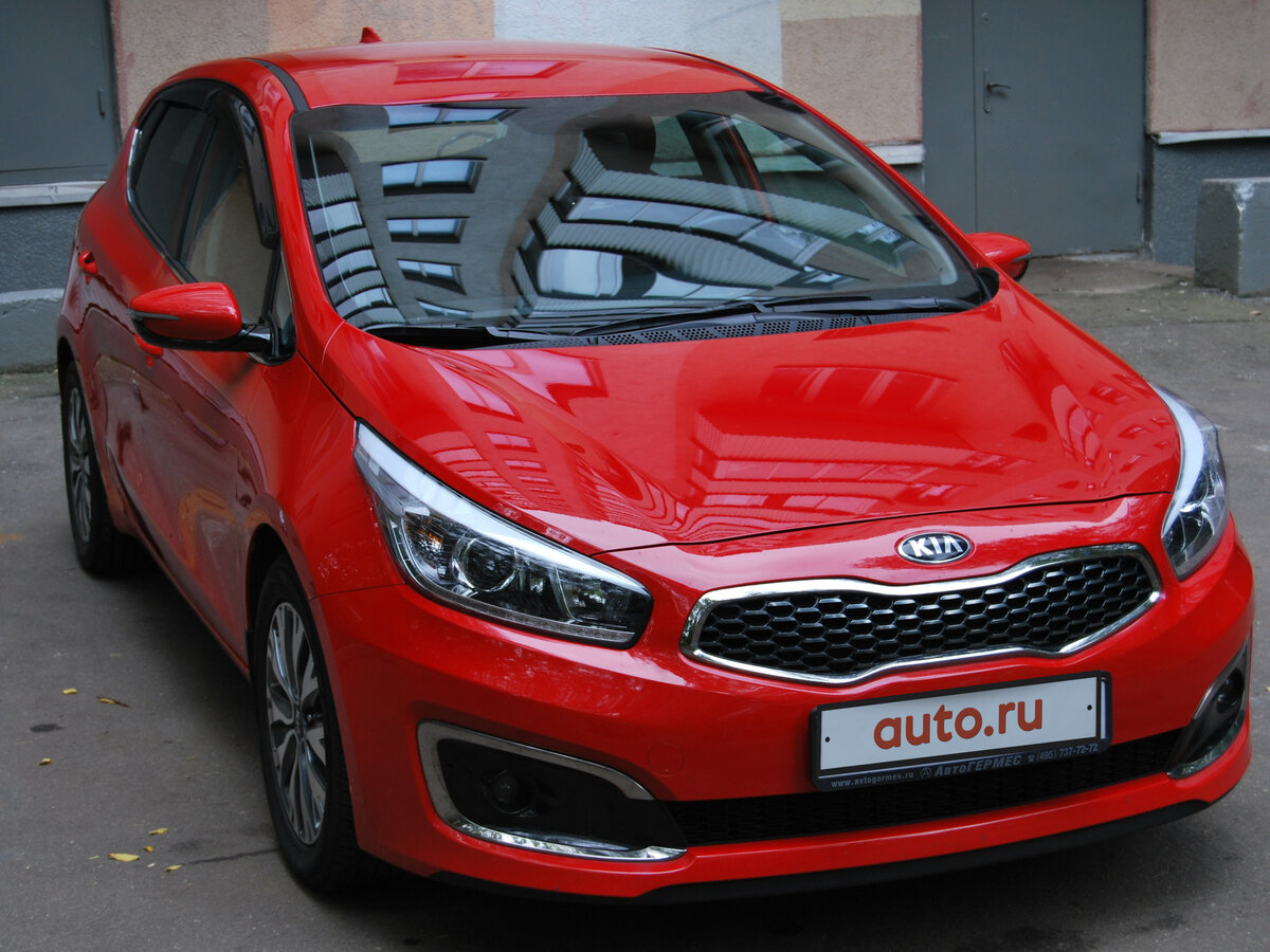 Киа красная фото Купить б/у Kia Ceed II Рестайлинг 1.6 AT (130 л.с.) бензин автомат в Москве: кра