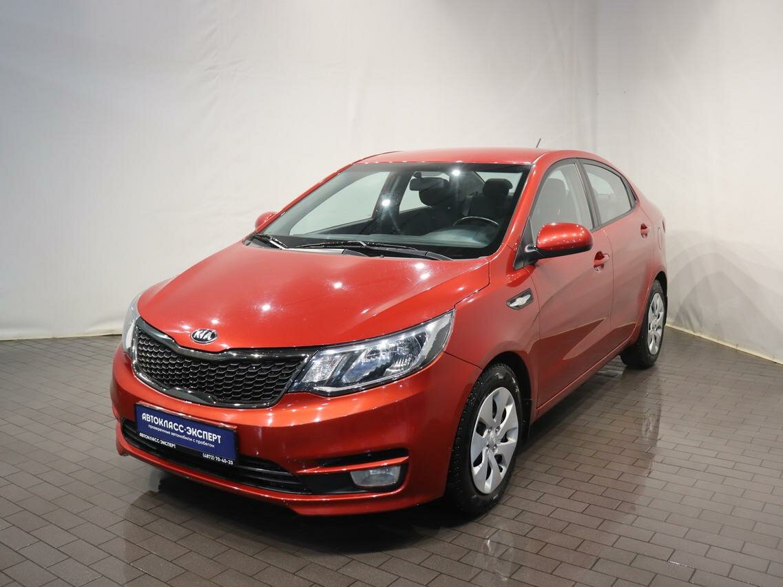 Киа красная фото Купить б/у Kia Rio III Рестайлинг 1.4 AT (107 л.с.) бензин автомат в Туле: красн