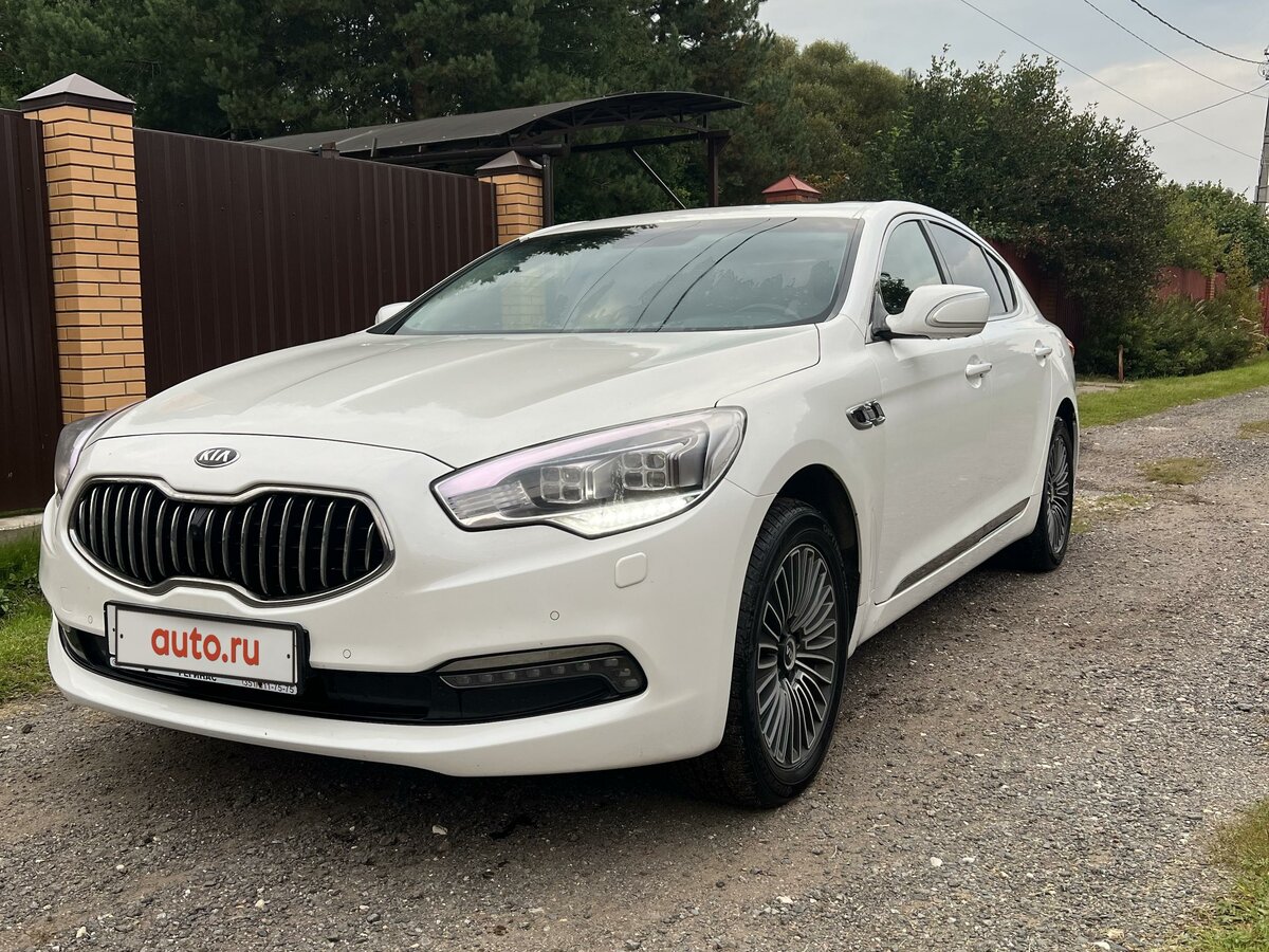 Киа кворис фото Купить б/у Kia Quoris I 3.8 AT (290 л.с.) бензин автомат в Москве: белый Киа Кво