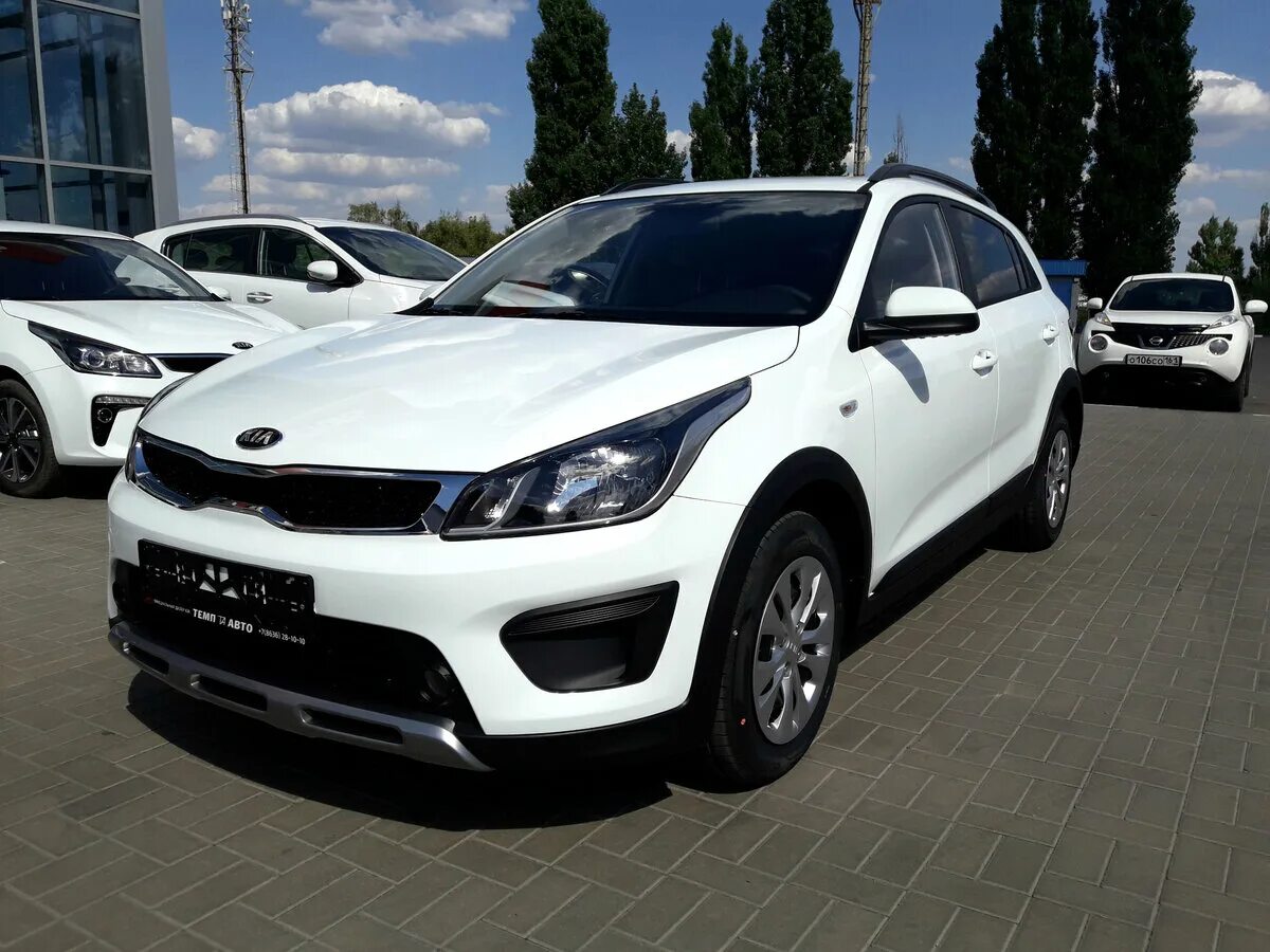 Киа лайн фото 2019 Купить новый Kia Rio IV X-Line 1.4 MT (100 л.с.) бензин механика в Шахтах: белый