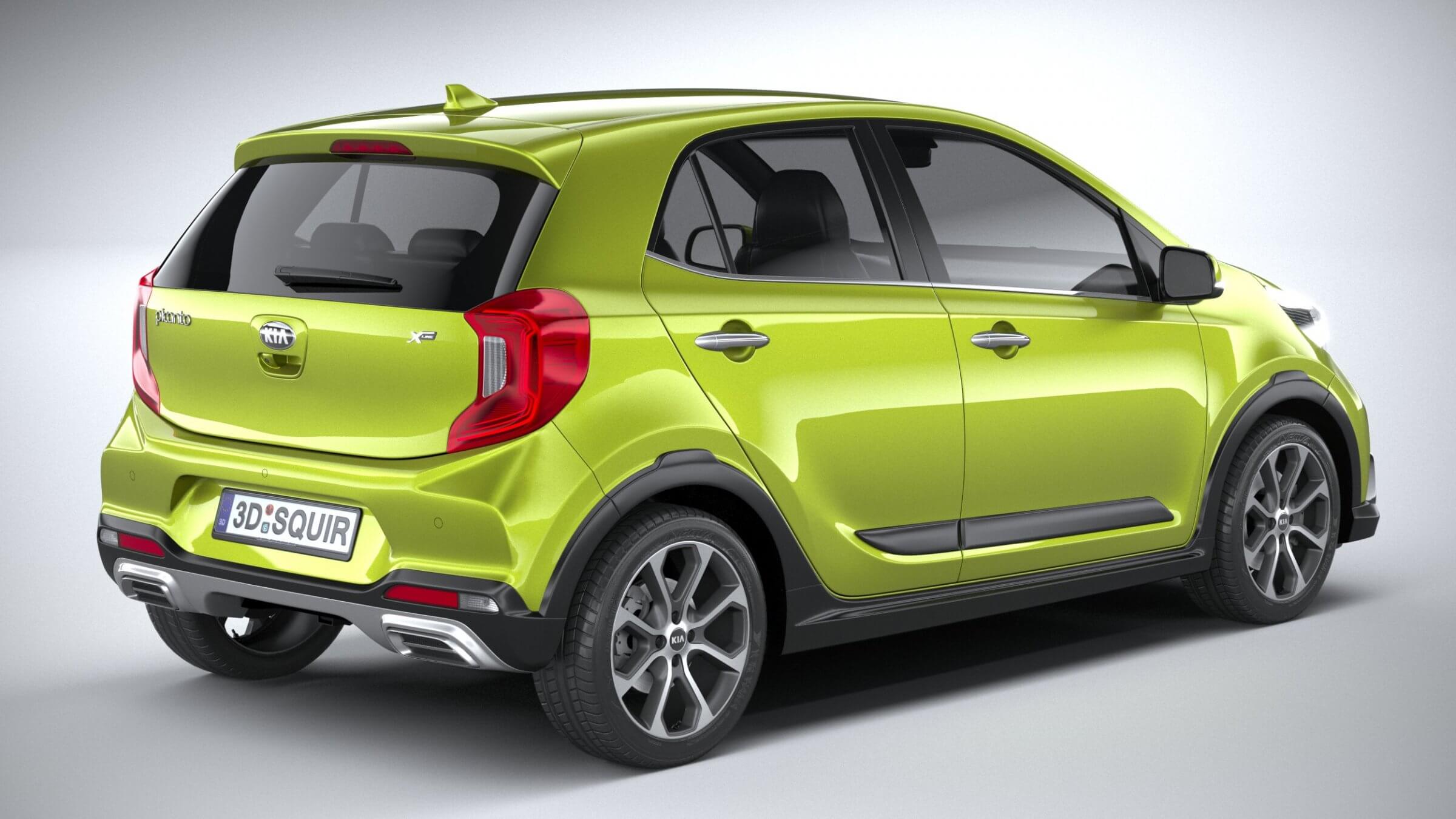 Киа лайн фото машины Kia Picanto X-line 2021 3D Model by SQUIR