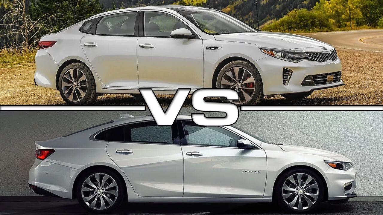 Киа малибу фото Kia Optima vs Chevrolet Malibu - YouTube