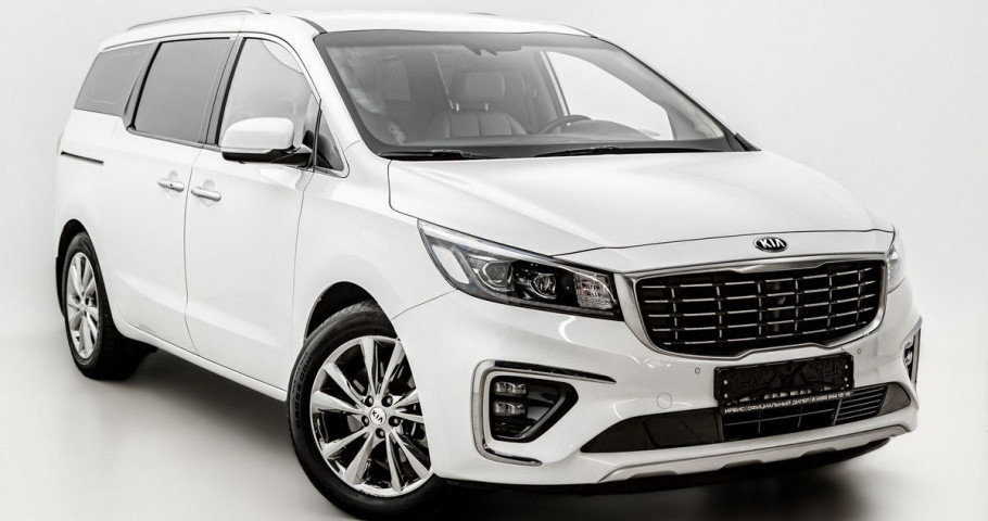 Киа минивэн фото Купить Kia Carnival 2,2d AT (202 лс) цвета white металлик 2018 года выпуска с пр