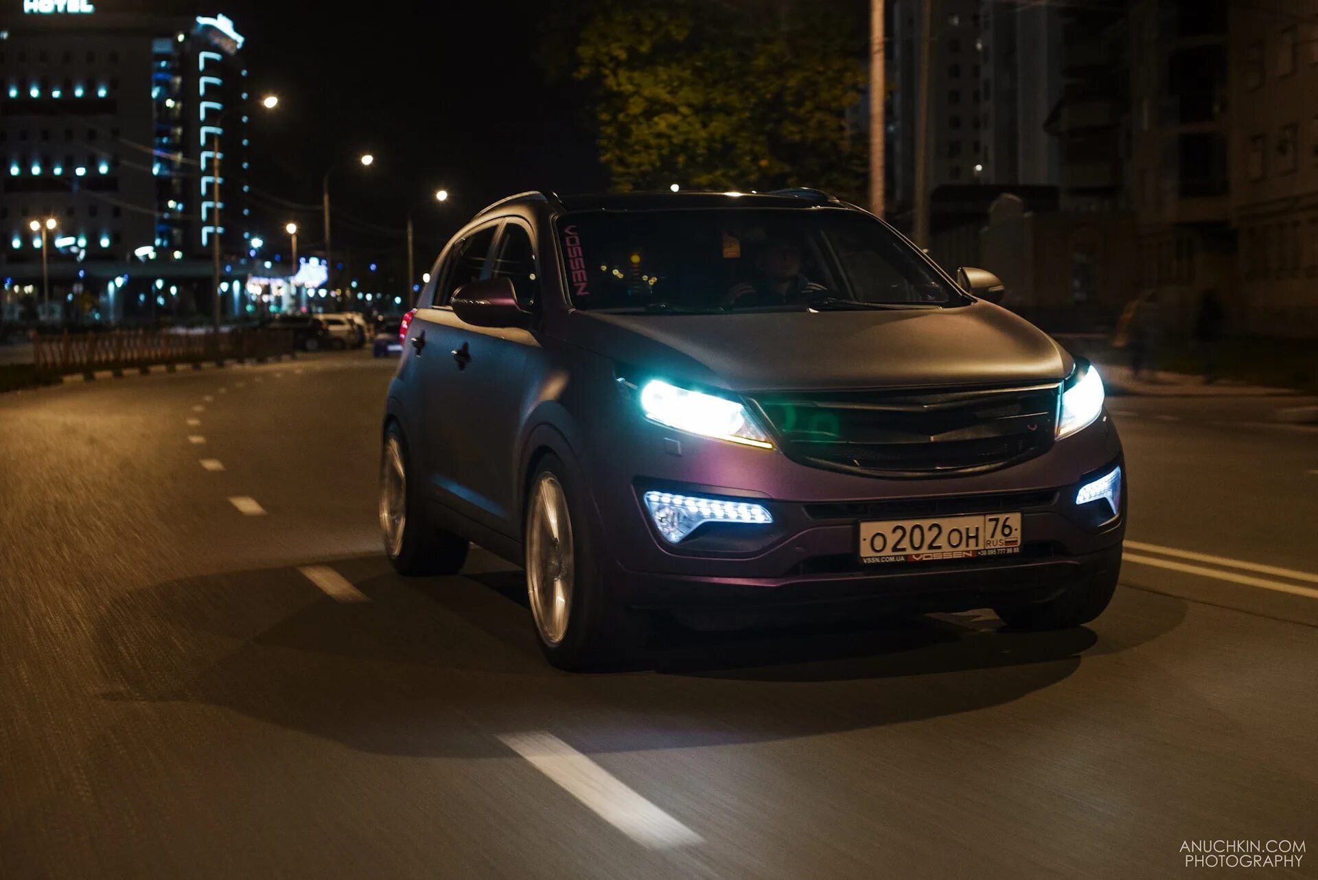 Киа опи ночные фото машины KIA Sportage - Vossen CVT - Vossen Украина на DRIVE2