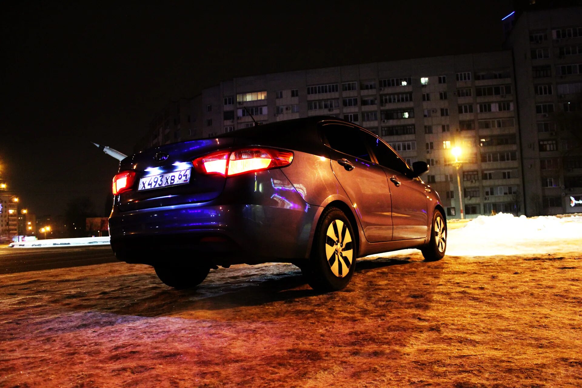 Киа опи ночные фото машины Ночные покатушки - KIA Rio (3G), 1,4 л, 2012 года фотография DRIVE2