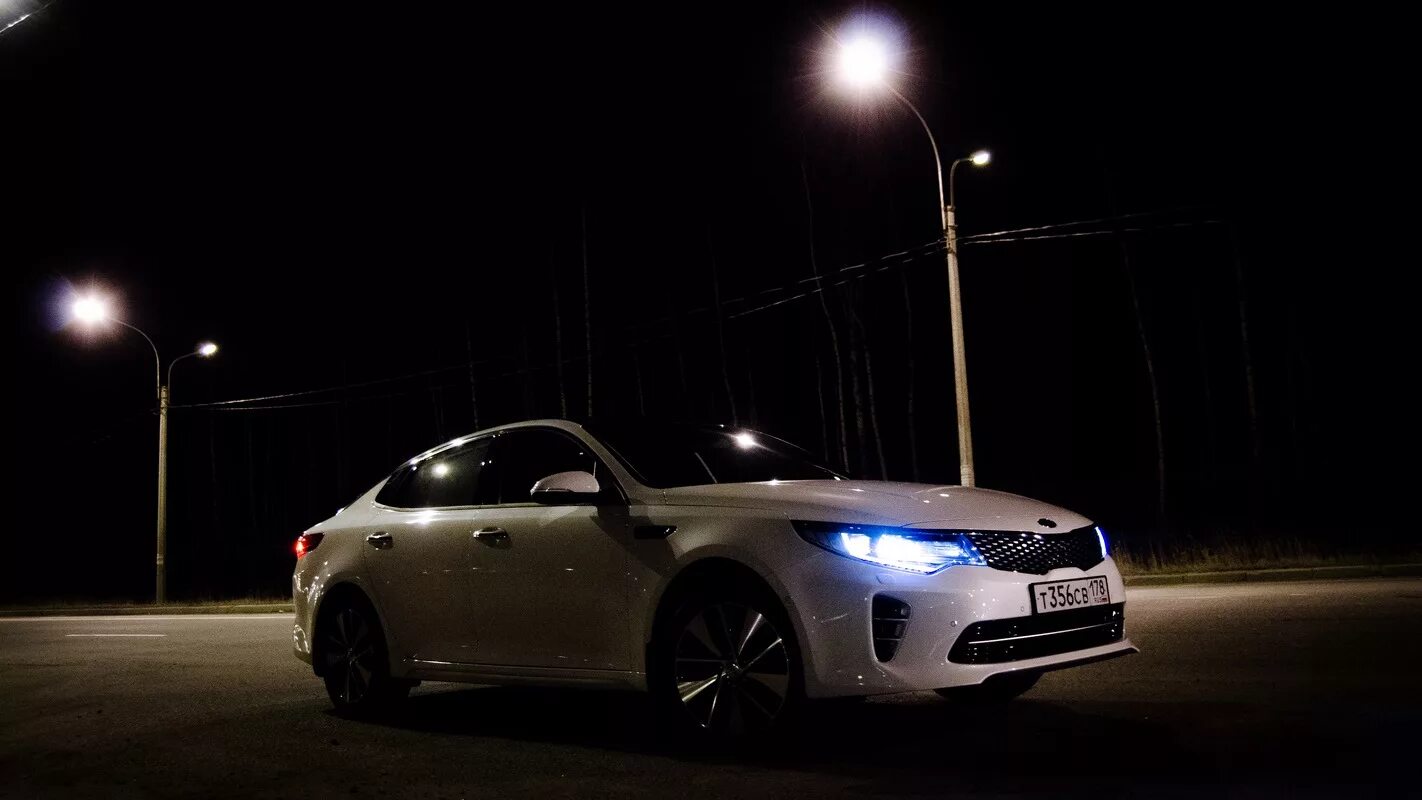 Киа опи ночные фото машины Ночь - время белых - KIA Optima (4G), 2,4 л, 2016 года фотография DRIVE2