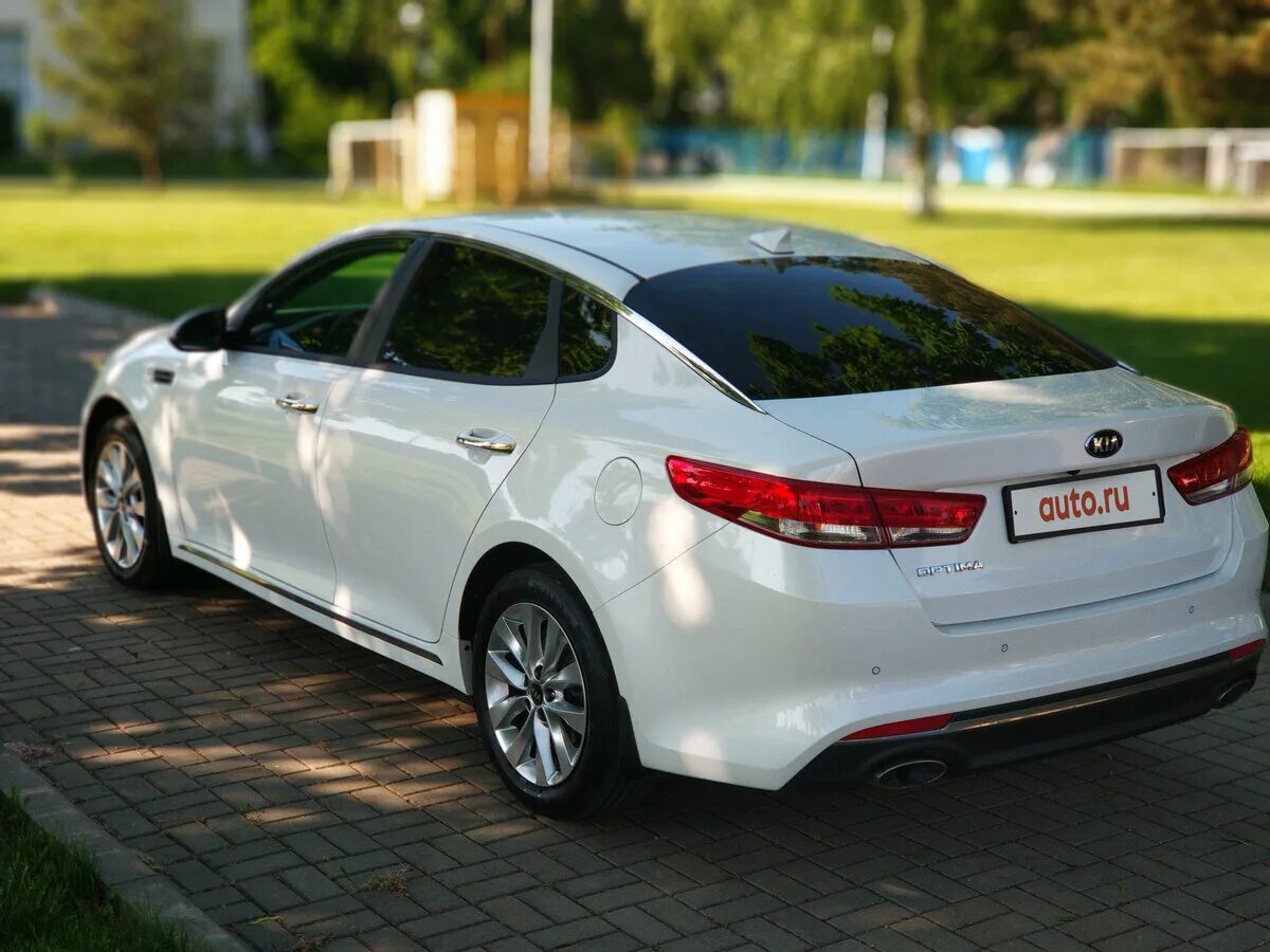 Киа оптима 2 фото Купить б/у Kia Optima IV 2.4 AT (188 л.с.) бензин автомат в Динской: белый Киа О