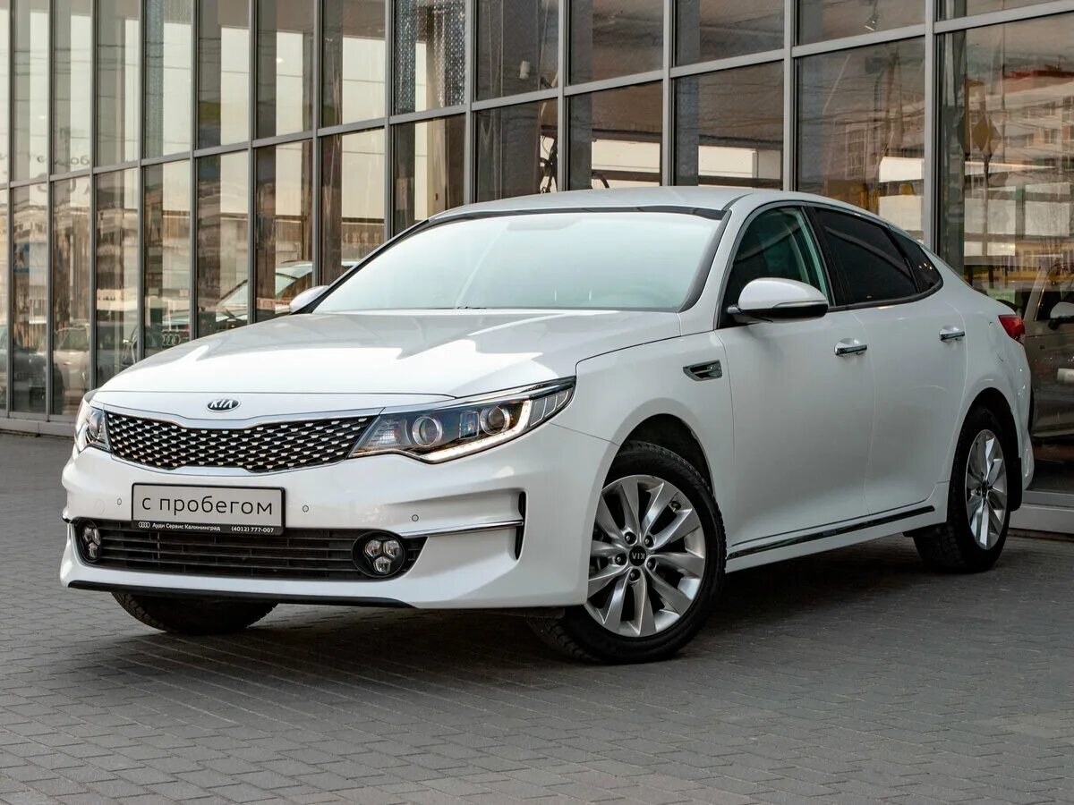 Киа оптима 2017 года фото Купить б/у Kia Optima IV 2.4 AT (188 л.с.) бензин автомат в Калининграде: белый 