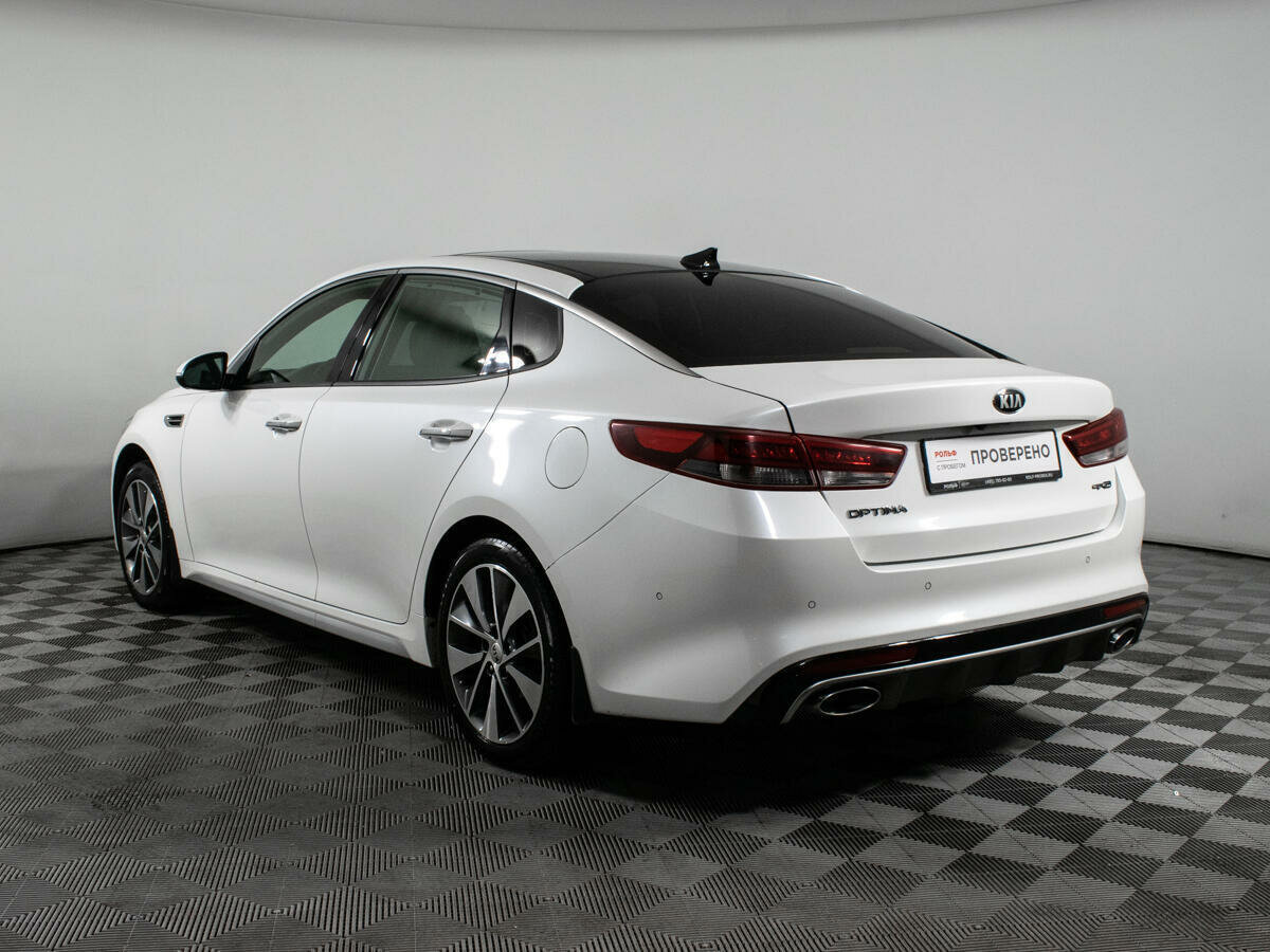 Киа оптима 4 фото Купить б/у Kia Optima IV 2.4 AT (188 л.с.) бензин автомат в Москве: белый Киа Оп