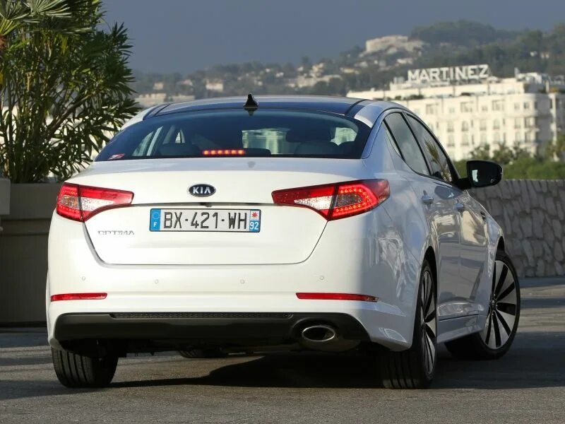 Киа оптима фото сзади Новый Kia Optima седан (3 поколение) ( Комплектация 2.4 MPI AT (180hp) Premium) 