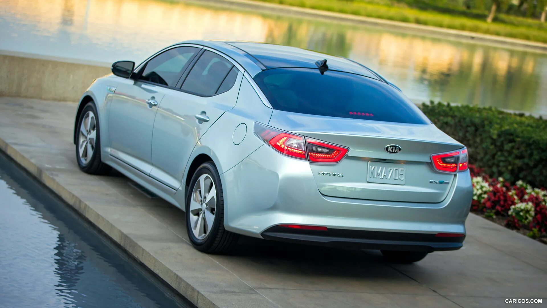 Киа оптима показать фото Kia Optima Hybrid 2014MY Rear