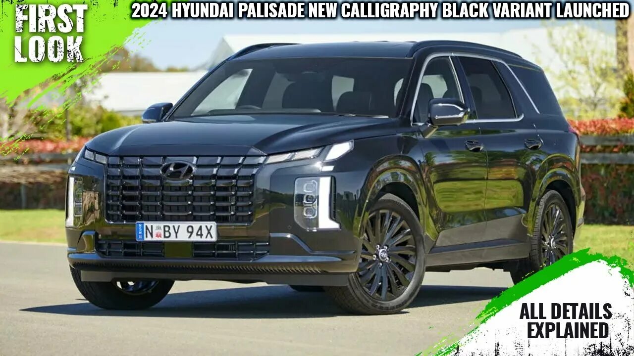 Киа палисад 2024 фото 2024 Hyundai Palisade New Calligraphy Black Ink Trim Launched In Australia - Ful