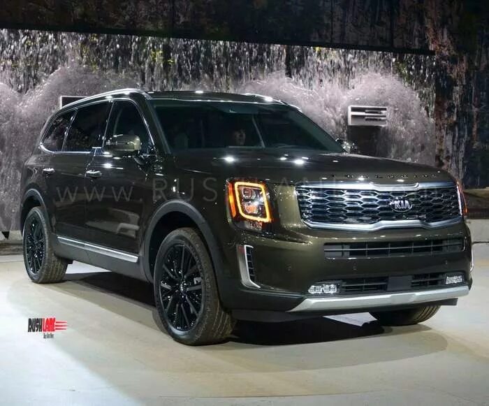 Киа палисад фото Kia Telluride SUV debuts - Based on Hyundai Palisade 8 seater