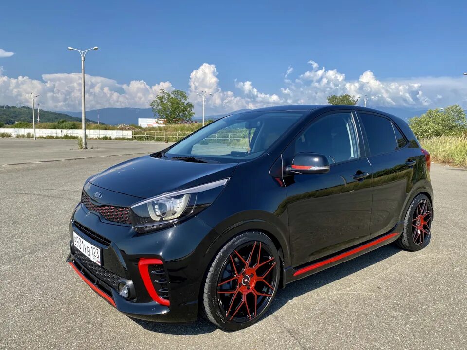 Киа пиканто тюнинг фото Диски и пружины - KIA Picanto (3G), 1,2 л, 2018 года колёсные диски DRIVE2