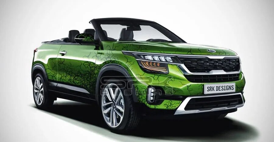 Киа реневал фото Kia Seltos rendered to look like a convertible: Inspired by Range Rover Evoque V