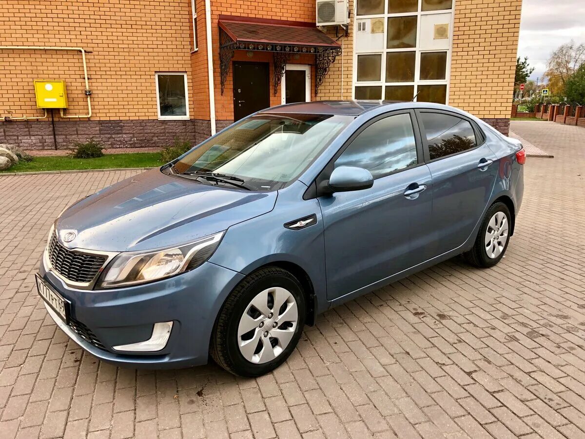 Киа рио 11 года фото Купить б/у Kia Rio III 4-speed 1.6 AT (123 л.с.) бензин автомат в Москве: голубо