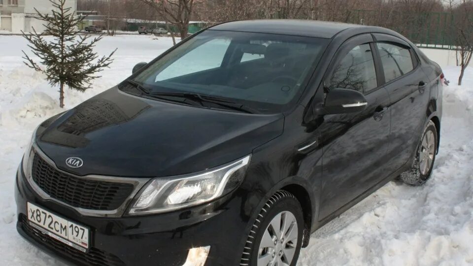 Киа рио 12 года фото KIA Rio (3G) 1.6 бензиновый 2012 black shark на DRIVE2