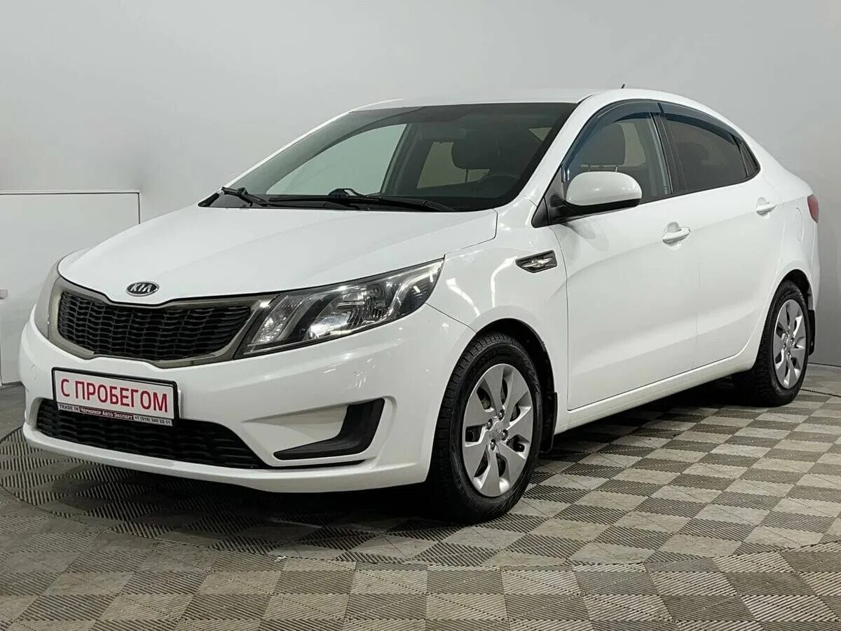 Киа рио 12 года фото Купить б/у Kia Rio III 1.4 AT (107 л.с.) бензин автомат в Симферополе: белый Киа