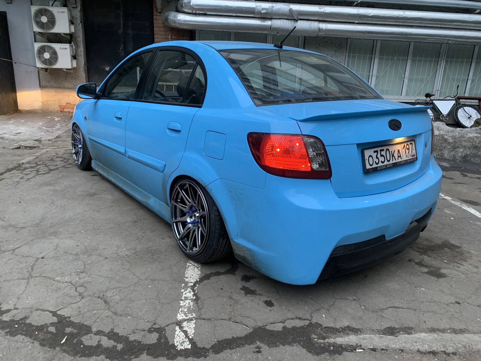 Киа рио 2 рестайлинг седан тюнинг Поставил катки, вроде не плохо - KIA Rio (2G), 1,4 л, 2010 года тюнинг DRIVE2