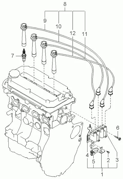 Киа рио 2 схема подключения высоковольтных проводов Denso Q20PR-U (D12, 3007) - Свеча зажигания: цена, описание Купить в Донецке и Л