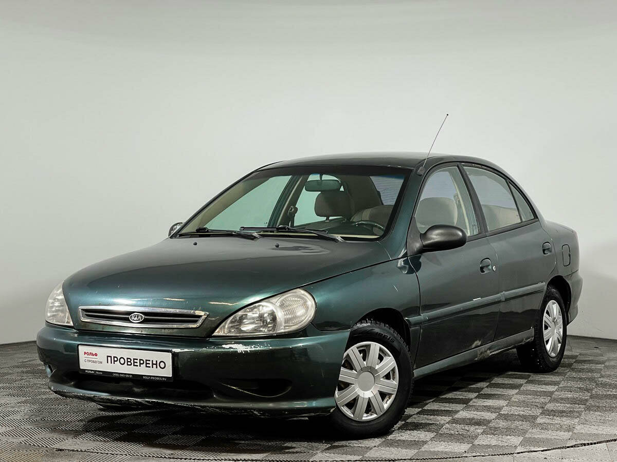 Киа рио 2001 фото Купить б/у Kia Rio I 1.5 AT (98 л.с.) бензин автомат в Москве: зелёный Киа Рио I