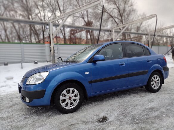 Киа рио 2008 фото Купить б/у Kia Rio II 1.4 MT (97 л.с.) бензин механика в Саратове: синий Киа Рио