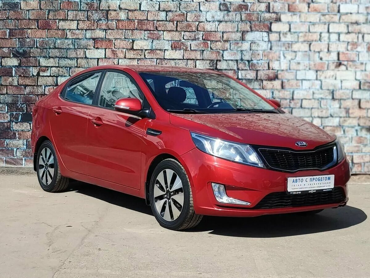 Киа рио 2013 фото Купить б/у Kia Rio III 4-speed 1.6 AT (123 л.с.) бензин автомат в Самаре: красны