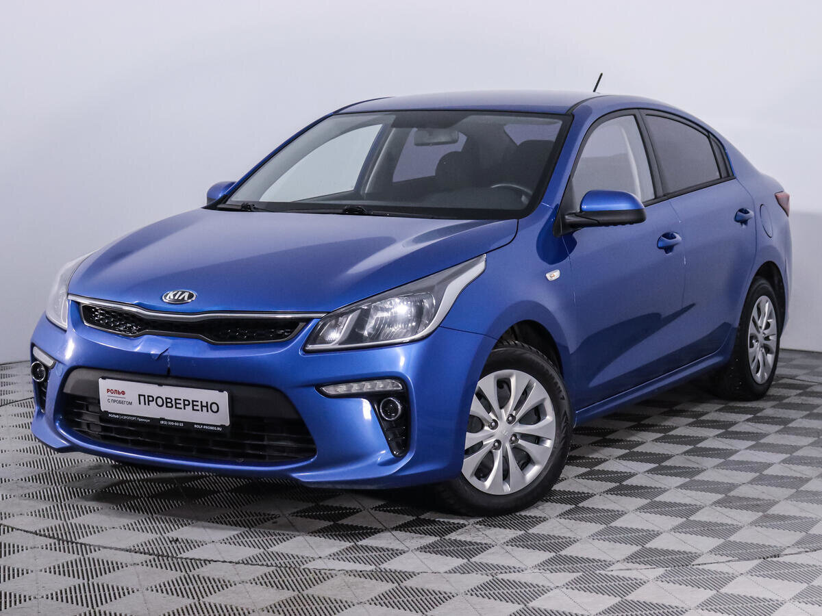 Киа рио 2019 фото Купить б/у Kia Rio IV 1.6 AT (123 л.с.) бензин автомат в Санкт-Петербурге: синий