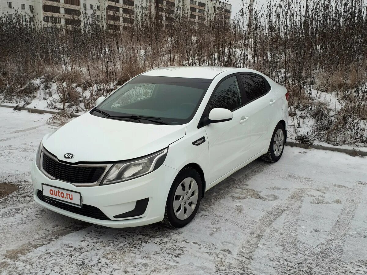 Киа рио 3 2013 фото Купить б/у Kia Rio III 1.4 MT (107 л.с.) бензин механика в Казани: белый Киа Рио