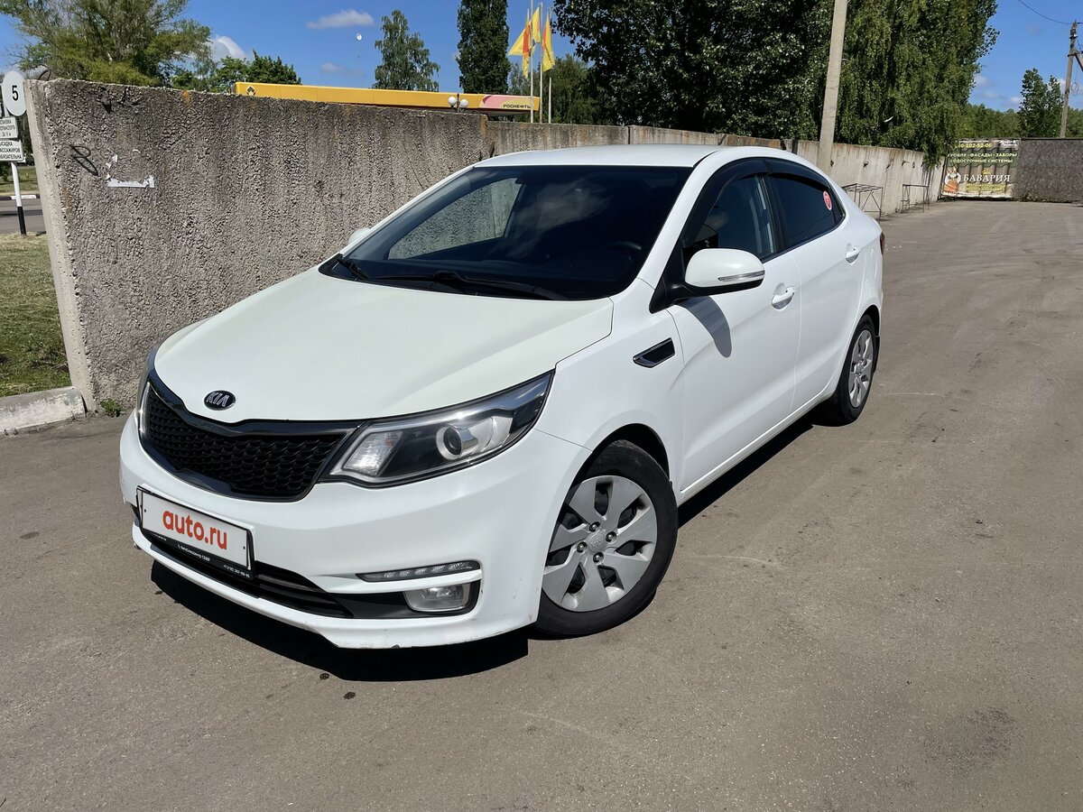 Киа рио 3 белая фото Купить б/у Kia Rio III Рестайлинг 1.6 AT (123 л.с.) бензин автомат в Боброве: бе